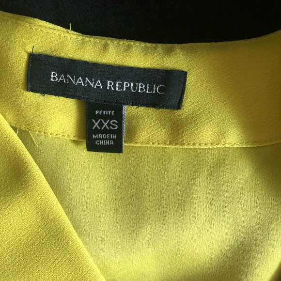 Yellow Banana Republic Peplum Top - Picture 3 of 5